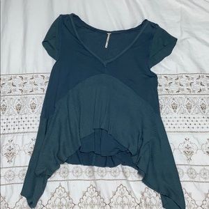 Free People flowy blue top
